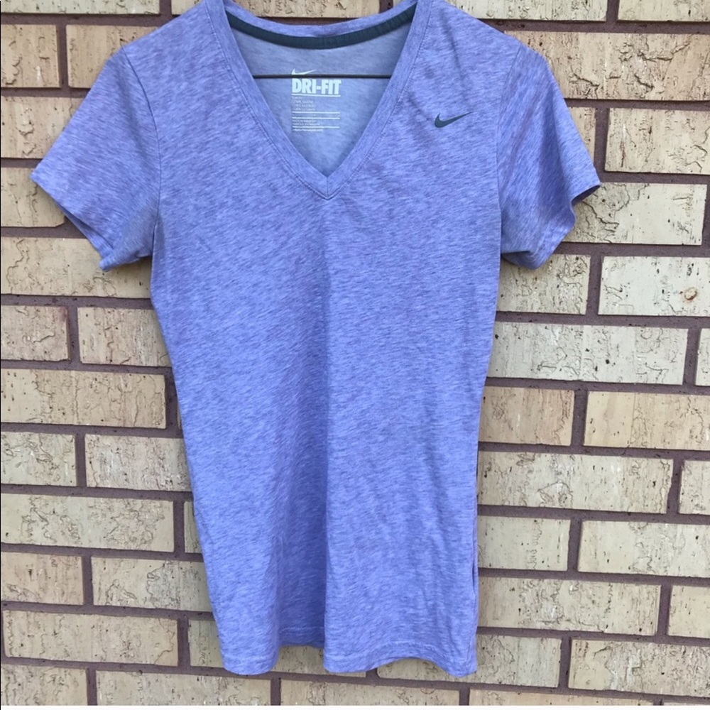 Purple Nike Dri-Fit V Neck